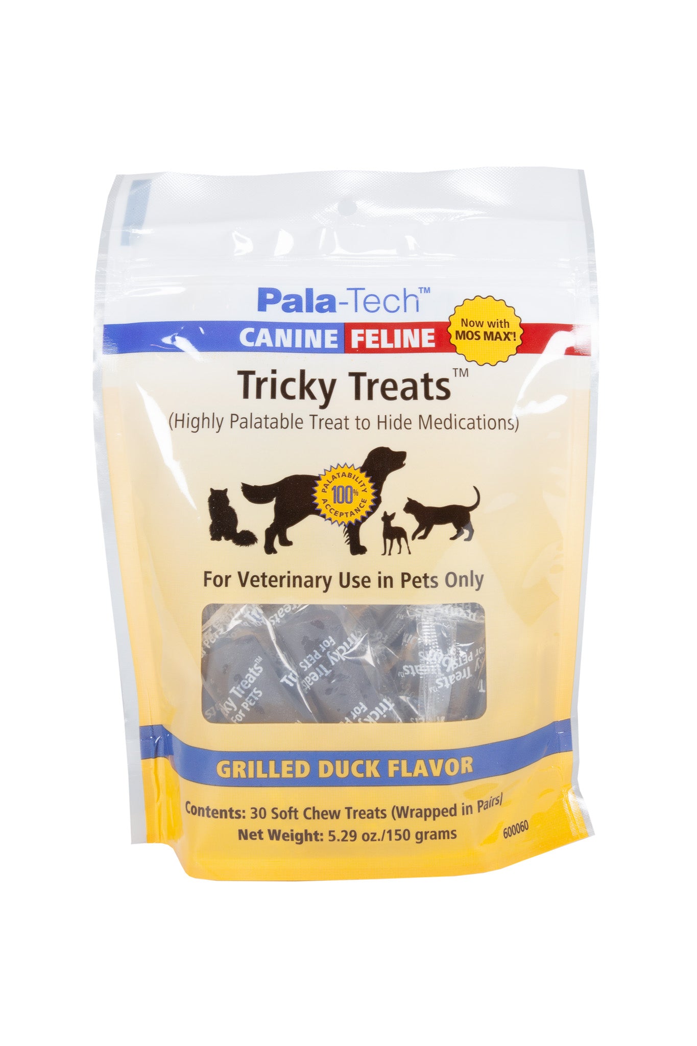 Tricky Treats Hydrolyzed Duck Flavor.