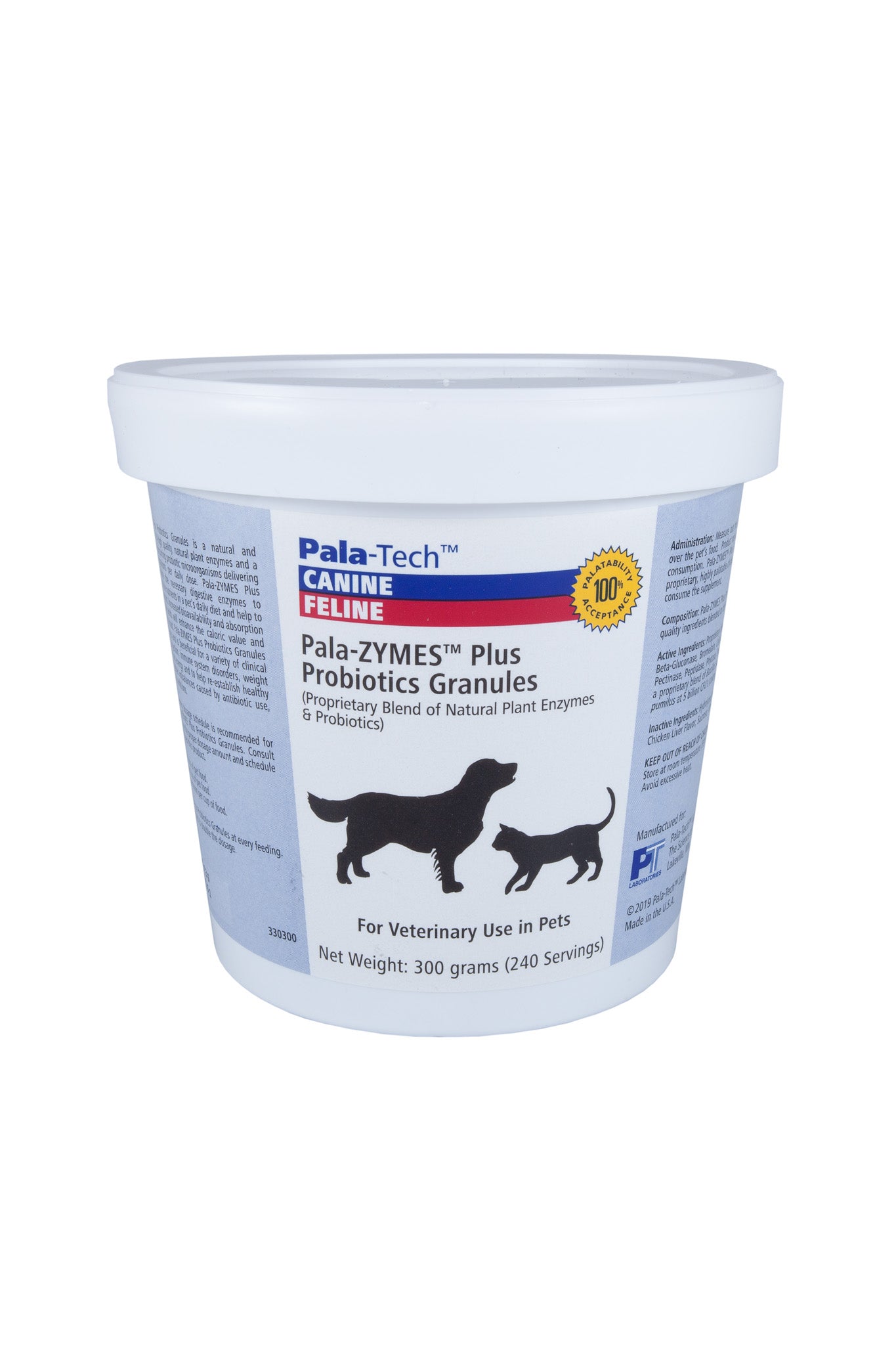 Canine &  Feline Pala-ZYMES™ Plus Probiotics Granules