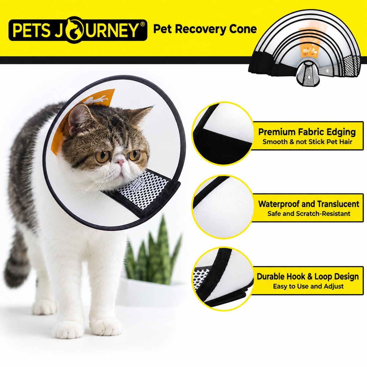 XXXS Pet Recovery Cone