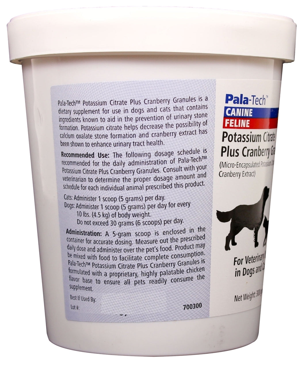 Canine & Feline Pala-Tech Potassium Citrate Plus Cranberry Granules