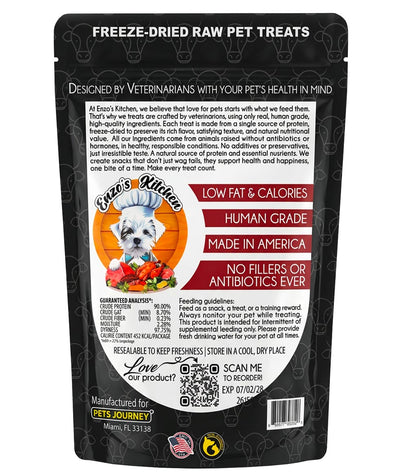 Enzo's Kitchen Freeze-Dried Beef Liver for Dogs and Cats