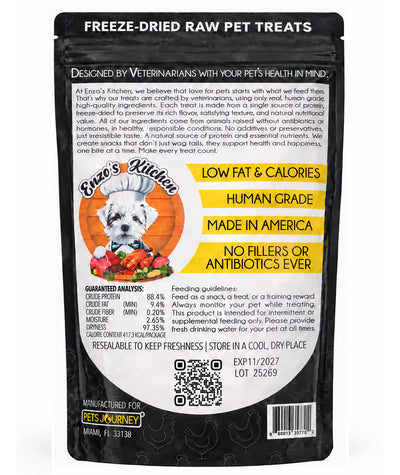 Enzo's Kitchen Freeze-Dried Chicken Breast for Dogs and Cats