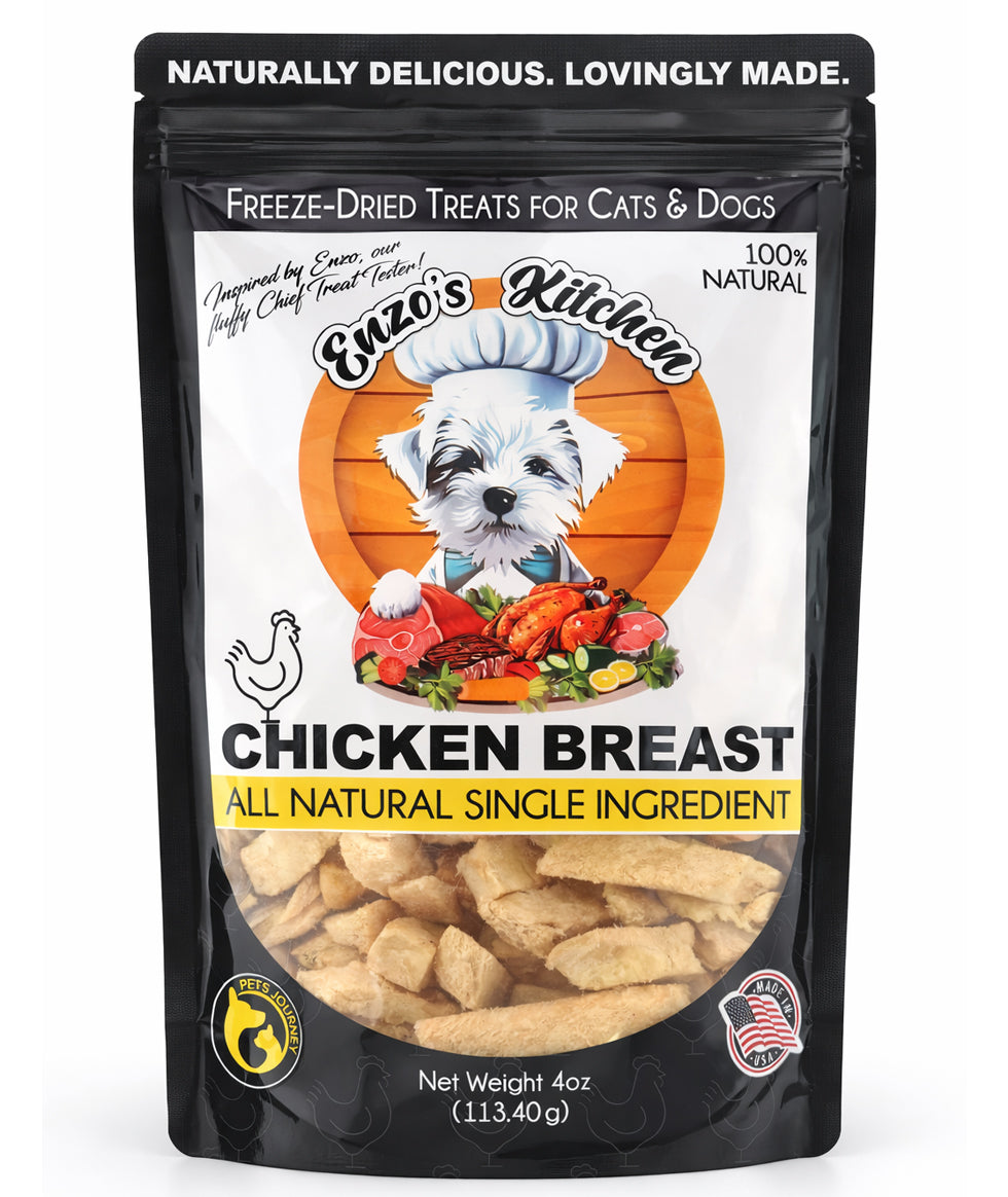 Enzo's Kitchen Freeze-Dried Chicken Breast for Dogs and Cats
