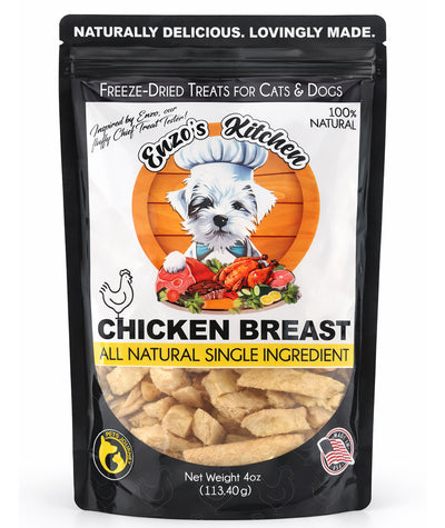 Enzo's Kitchen Freeze-Dried Chicken Breast for Dogs and Cats