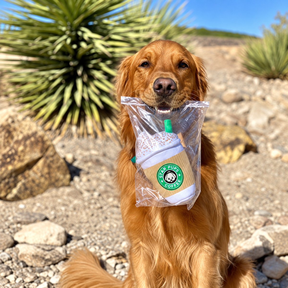 Star Pups Coffee Dog Toy Pup'kin Spice Latte