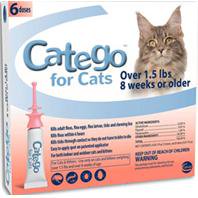 Catego Flea and Tick Control for Cats (6 doses) Over 1.5 lbs, 8 Weeks or Older